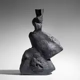 Snake River by Peter Voulkos, 1959, glazed stoneware, iron slip, sgraffito decoration, sold Nov 2019