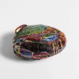 Tiffany Studios, Rare Lobster and Crab box, model 8839, c. 1905, enameled copper, gilt metal