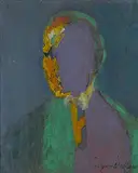 Jacques Villon, untitled (Portrait d'Homme), 1914, oil on canvas