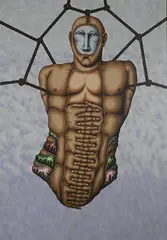 Map to the Morning Dance by Robert Lostutter, 1972, oil on canvas, sold Nov 2003