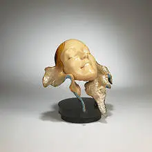 Avon Lady Getting Off by Frank Gallo, 1972, epoxy cast resin, sold Nov 2003