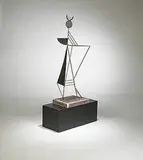 William Turnbull, untitled (Figure), 1947, welded steel with green patina, plaster