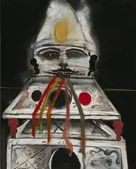 Pinchas Burstein, Personnage, 1961, oil on canvas