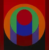 Claude Bentley, Red Core, 1974, oil on linen