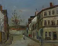 Zachary Vantyn, Hotel Commerce, Rocroi, France, oil on cardboard