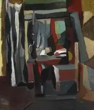 Roger van Rogger, Interior, 1948, oil on canvas