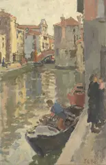 Edward Le Bas, Canal in Chioggia