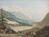 Carl Ludwig Hackert, Vue de la Valée de Chamouny pris près d'Argentiere
