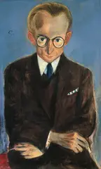 Bildnis Paul Fechter by Pol (Paul) Cassel, 1925, Öl auf Leinwand, sold Nov 2009