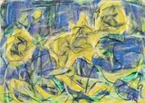 Gelbe Rosen by Christian Rohlfs, 1927, Wassertempera und Kreide auf Papier, sold Jun 2009