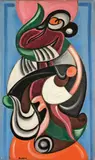 Auguste Herbin, Composition, 1925, Öl auf Leinwand