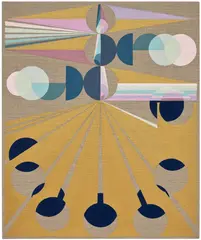 Eamon Ore-Giron, Infinite Regress CXLVI, 2020, mineral paint and Flashe on linen over panel