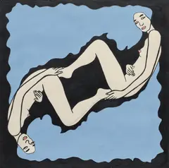 John Wesley, Lazy Susan Design, 1968, gouache on paper