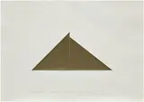 Robert Mangold, A Square Within Two Triangles (Drawing for Silk Screen Print Basel), 1977, acrylic, crayon and paper collage on paper