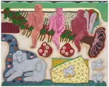 Sophie Larrimore, Cul-de-sac, 2021, acrylic and water-soluble crayon on linen