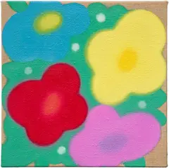Gowoon Lee, Untitled, 2024, oil on burlap