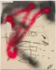 Robert Nava, Untitled (Traitor Joe Study), 2017, acrylic, spray paint and crayon on canvas