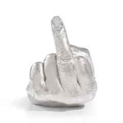 Ai Weiwei, Artist's Hand, 2017, electroplated rhodium on cast urethane resin