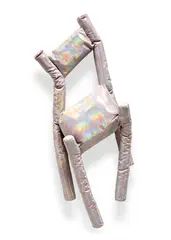 Katie Stout, Sad Chair 2, 2015, lamé and cotton