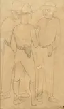 Diego Rivera, Untitled, 1950, pencil on paper