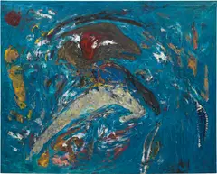 Hubert Scheibl, Tired Warrior, 1983, oil on canvas