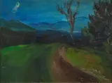 Rainer Fetting, Mountain Road, 1986, oil on canvas