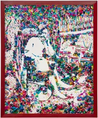Vik Muniz, Don Quixote in his Study, after William Lake Price, 2004, cibachrome print