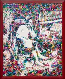 Vik Muniz, Don Quixote in his Study, after William Lake Price, 2004, cibachrome print