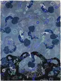 Alisa Sikelianos-Carter, We Will Meet Again, 2020, acrylic, abalone shell and glitter on paper
