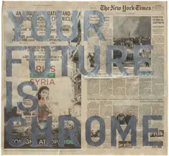Rirkrit Tiravanija, Untitled, 2017, oil on newsprint