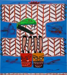 Jordy Kerwick, Untitled, 2021, oil, acrylic and spray paint on canvas