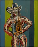 Alex Becerra, City Girl (New York), 2021, oil on canvas