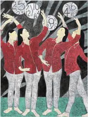 Simon Ko, Every Point in Time, 2020, acrylic on canvas