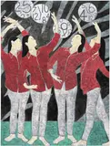 Simon Ko, Every Point in Time, 2020, acrylic on canvas