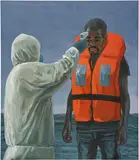 Tewodros Hagos, Journey (23), 2020, oil on canvas