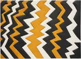 Sadie Benning, Zig Zag Yellow, 2014, casein and acrylic on Aqua-Resin and Medite