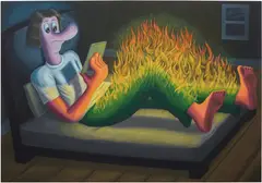 Nicasio Fernandez, Liar Liar, 2020, oil on linen