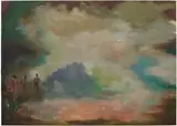 Christopher Orr, Ever Silent Spaces, 2021, oil on French polyester