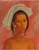 Theo Meier, Portrait of Ni Katak, 1951, oil on canvas
