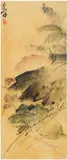 Lee Man Fong, Lotus, oil on masonite board, artist’s frame