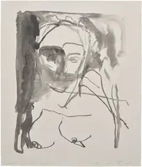 Tracey Emin, I couldn't tell anyone I loved you, 2020, two-colour lithograph on Somerset Velvet Warm White 400 gsm paper