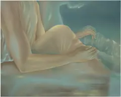 Fabien Adèle, Baigneurs, 2022, oil on canvas