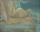 Fabien Adèle, Baigneurs, 2022, oil on canvas