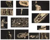 Sun Xun, 21 KE (21 GRAMS), 2010, ink on carved wood, in 13 parts