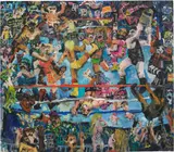 Todd Bienvenu, Royal Rumble, 2013, acrylic on canvas