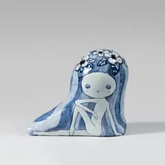 Chiho Aoshima, Miss Flower, 2020, glazed ceramic