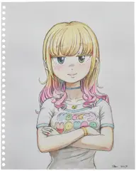 Mr., I'm Now in High School, 2019, watercolour, pen and pencil on paper