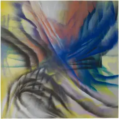Andrea Marie Breiling, Two Balloons, spray paint on canvas