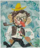 Matías Sánchez, PINTOR EN PROVENZA, 2020, oil on canvas