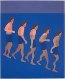 Geoff McFetridge, Entering the Horizon, 2021, acrylic on canvas